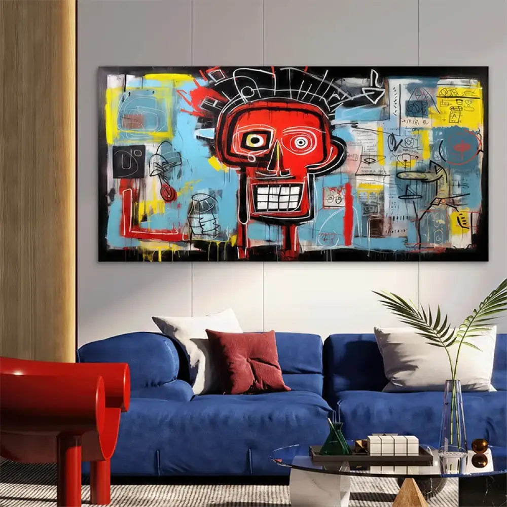 Œuvre graphique contemporaine pour déco de salon originale

