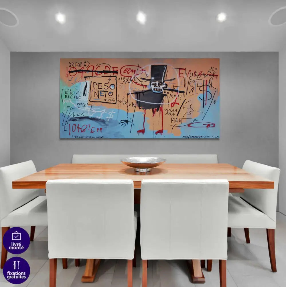 Tableau Basquiat Culpabilité of Gold Teeth - Montableaudeco