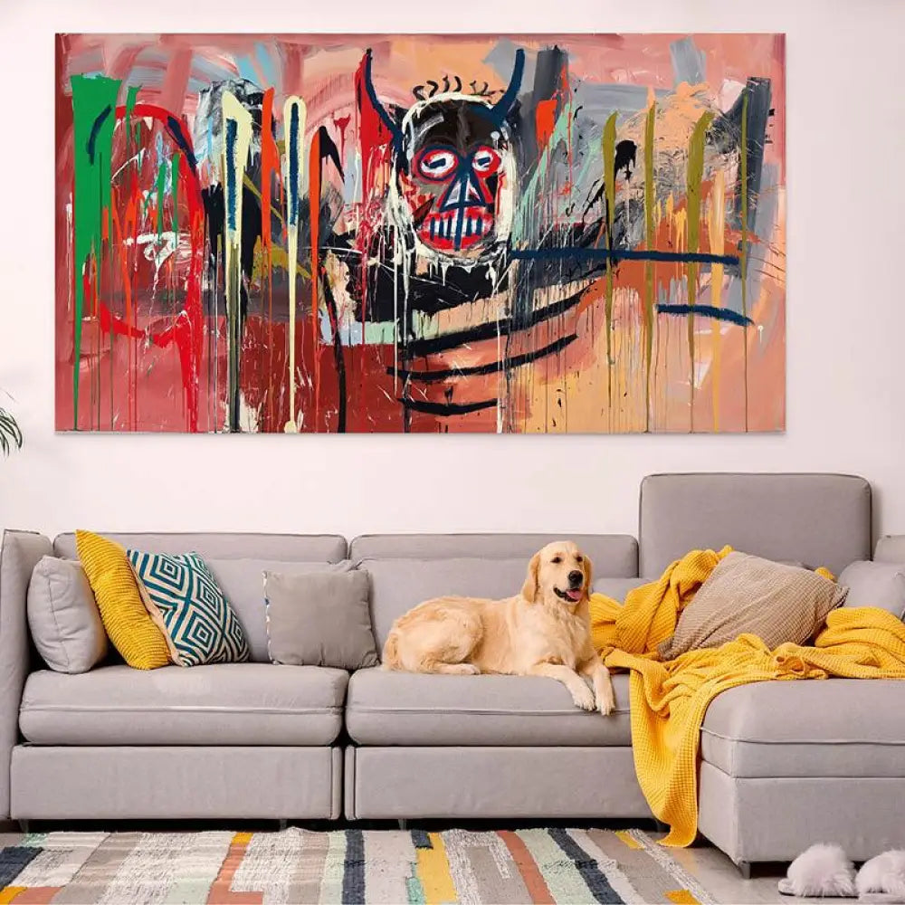 Tableau Basquiat en 1982 - Montableaudeco