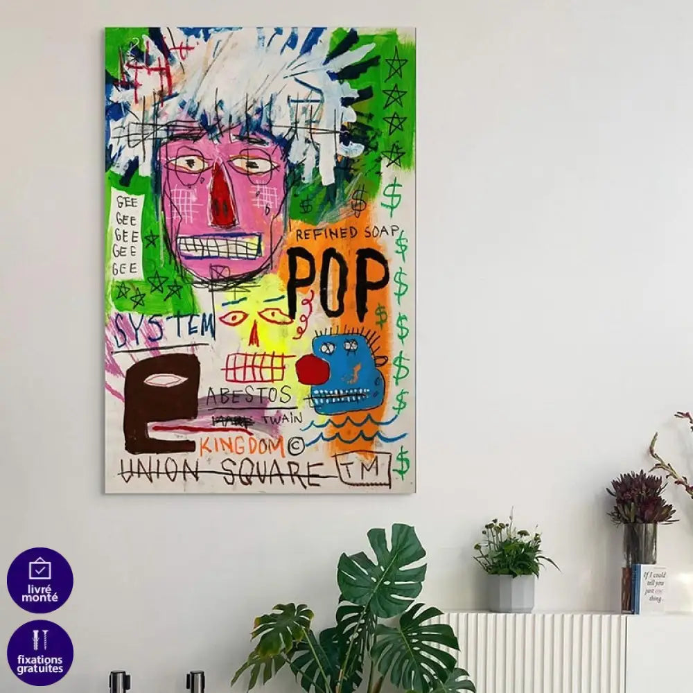 Tableau Basquiat Masterpiece 60-88 40x60cm / Affiche sans cadre Tableau Basquiat