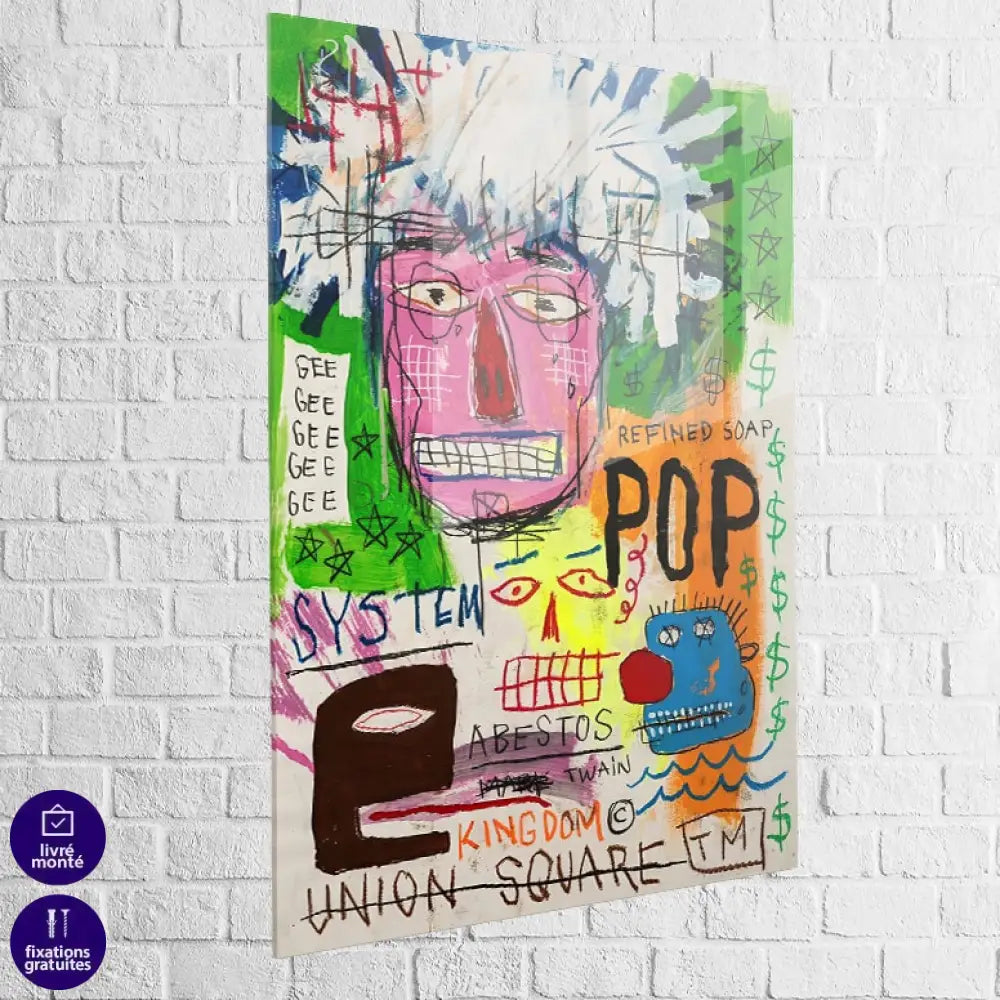 Tableau Basquiat Masterpiece 60-88 40x60cm / Plexiglas Tableau Basquiat