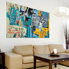 Tableau Basquiat Oiseau D'argent - Montableaudeco