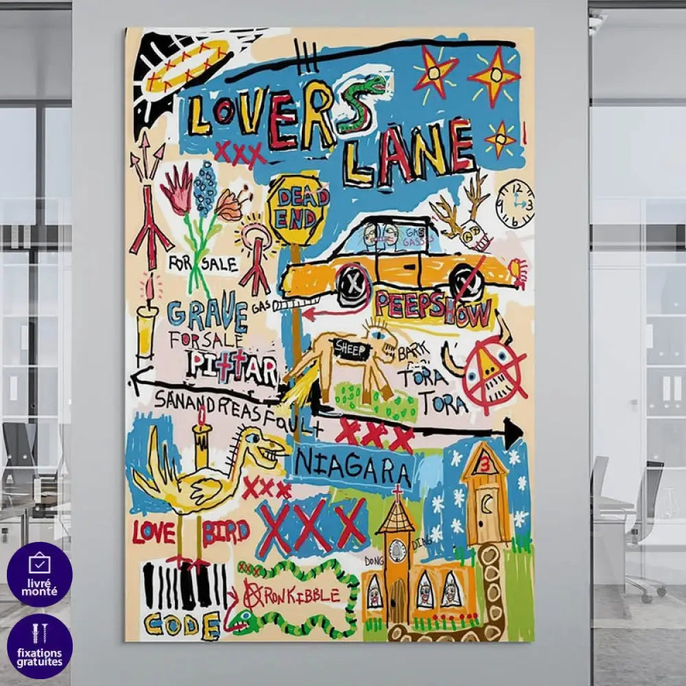 Tableau Basquiat Rêves Urbains