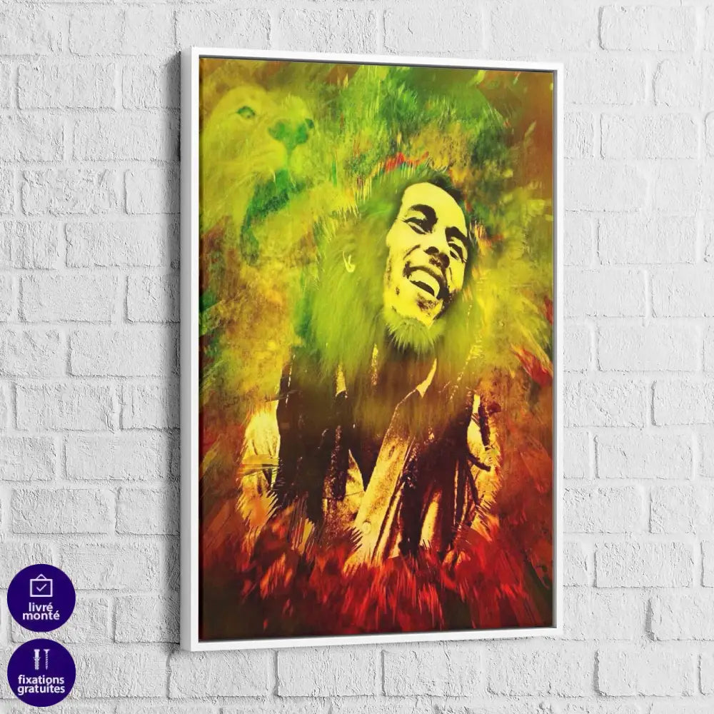 Tableau Bob Marley King of Reggae - Montableaudeco