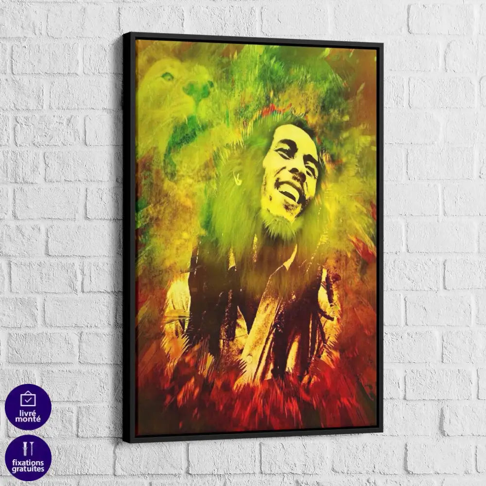 Tableau Bob Marley King of Reggae - Montableaudeco