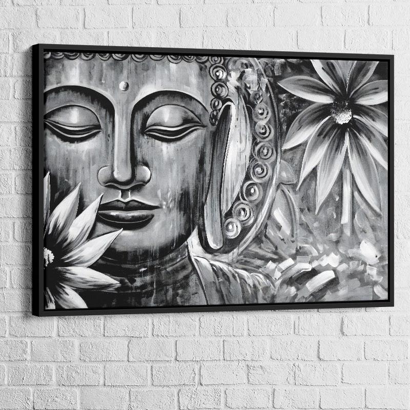 Tableau Bouddha Noir et Blanc - Montableaudeco