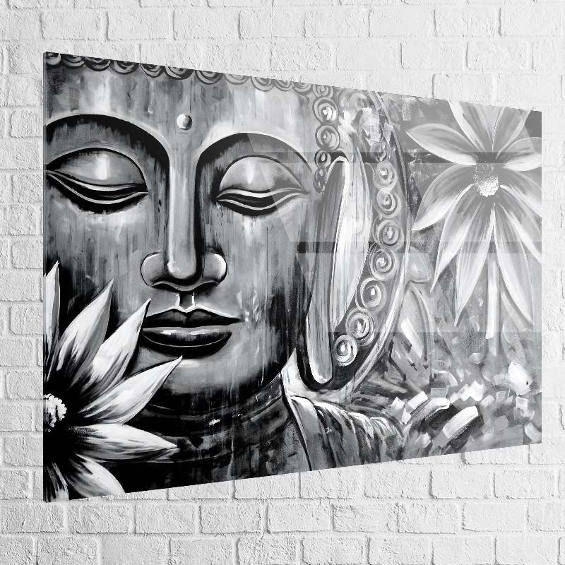 Tableau Bouddha Noir et Blanc - Montableaudeco