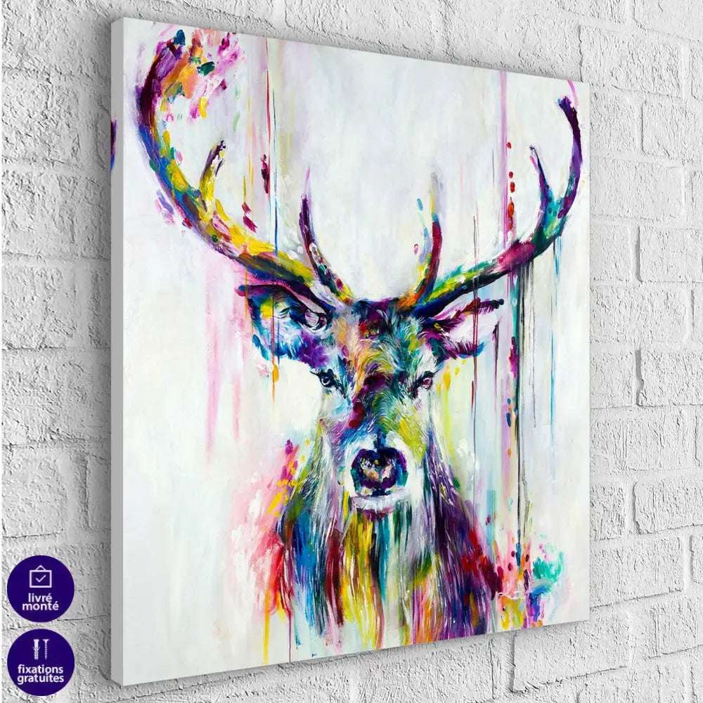 Tableau Cerf Aquarelle - Montableaudeco