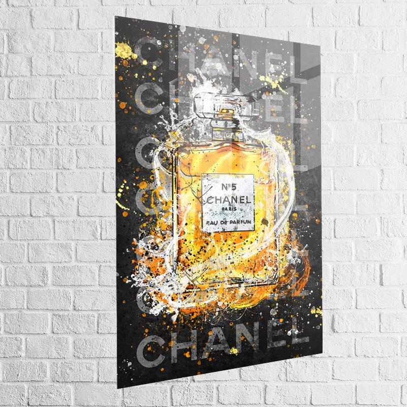 Tableau Chanel Black Graffiti - Montableaudeco