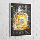 Tableau Chanel Black Graffiti - Montableaudeco