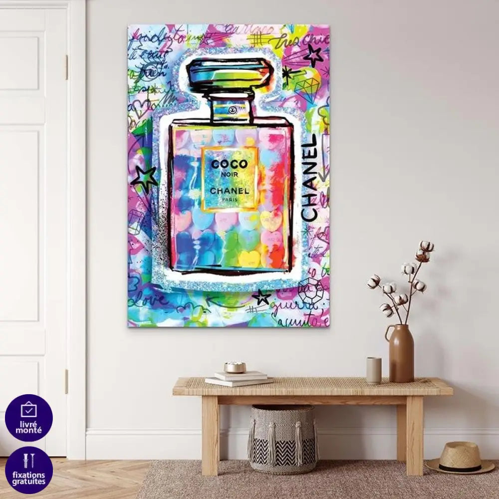 Tableau Chanel Coloré - Montableaudeco