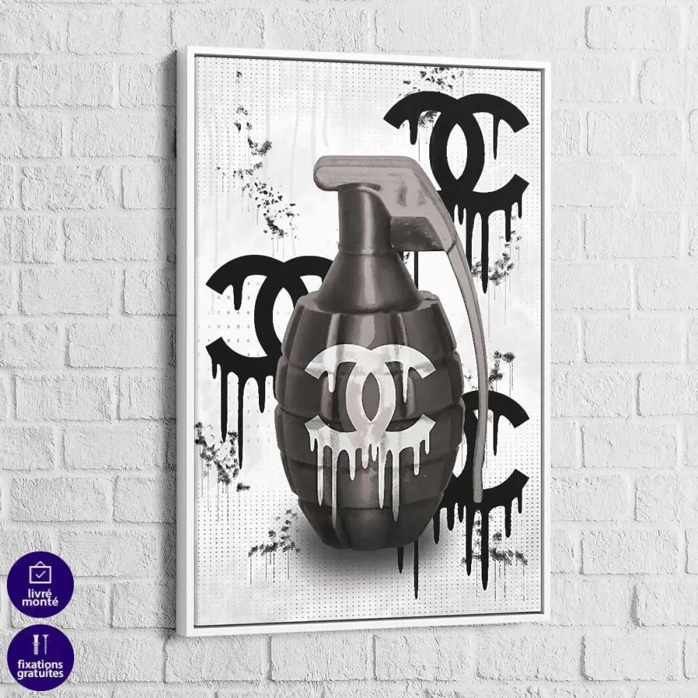 Tableau Fashion Chanel Grenade - Montableaudeco