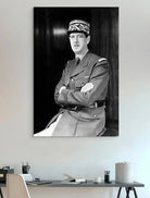 Tableau Charles de Gaulle 40x60cm / Toile tendue sur châssis Tableau vintage