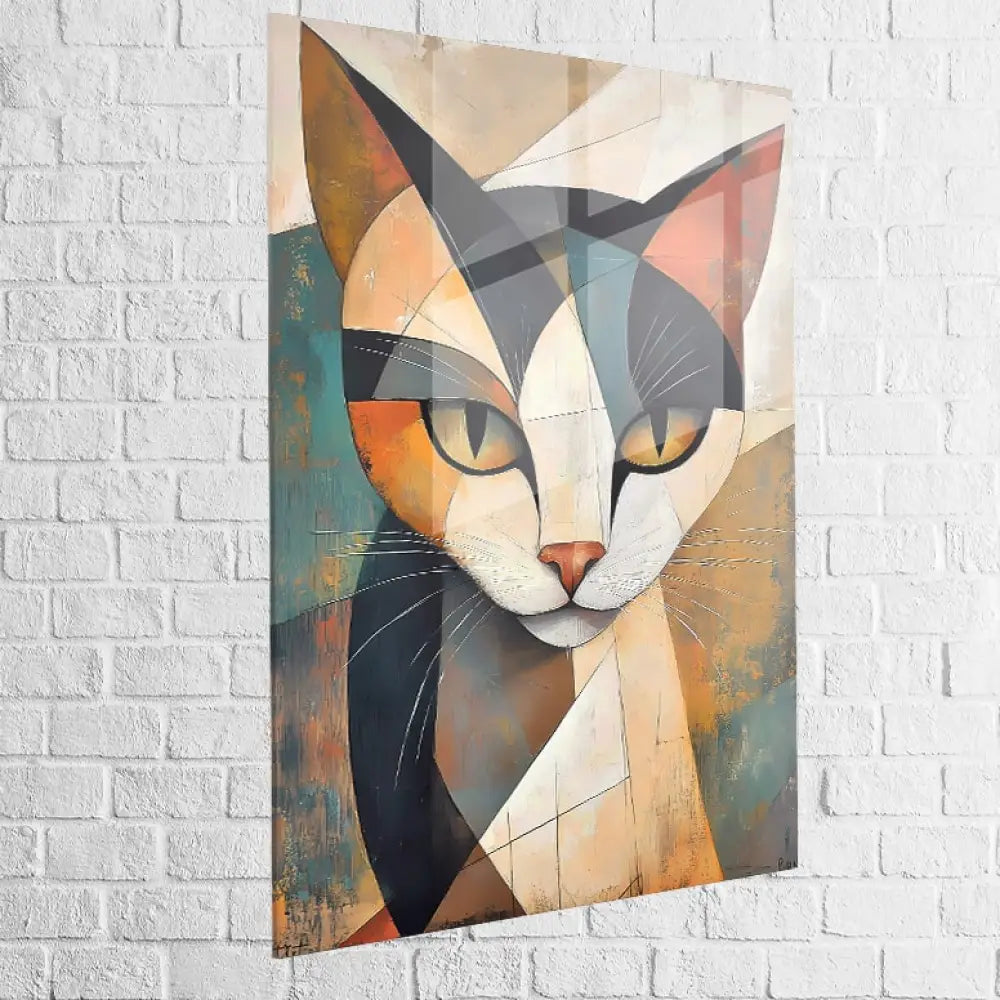 Tableau Chat à Facettes 40x60cm / Plexiglas Tableau Chat