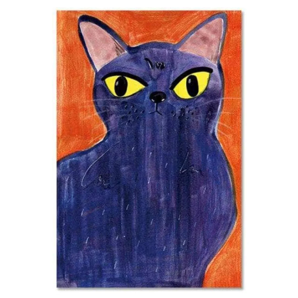 Tableau Chat Coloré | Déco Original | Offre de Bienvenue -20% i