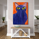 Tableau Chat Coloré Collection 7 Pièces 30x40cm / C / Toile tendue sur châssis Tableau Chat