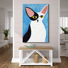 Tableau Chat Coloré Collection 7 Pièces 30x40cm / D / Toile tendue sur châssis Tableau Chat