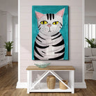 Tableau Chat Coloré Collection 7 Pièces 30x40cm / E / Toile tendue sur châssis Tableau Chat
