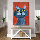 Tableau Chat Coloré Collection 7 Pièces 30x40cm / G / Toile tendue sur châssis Tableau Chat