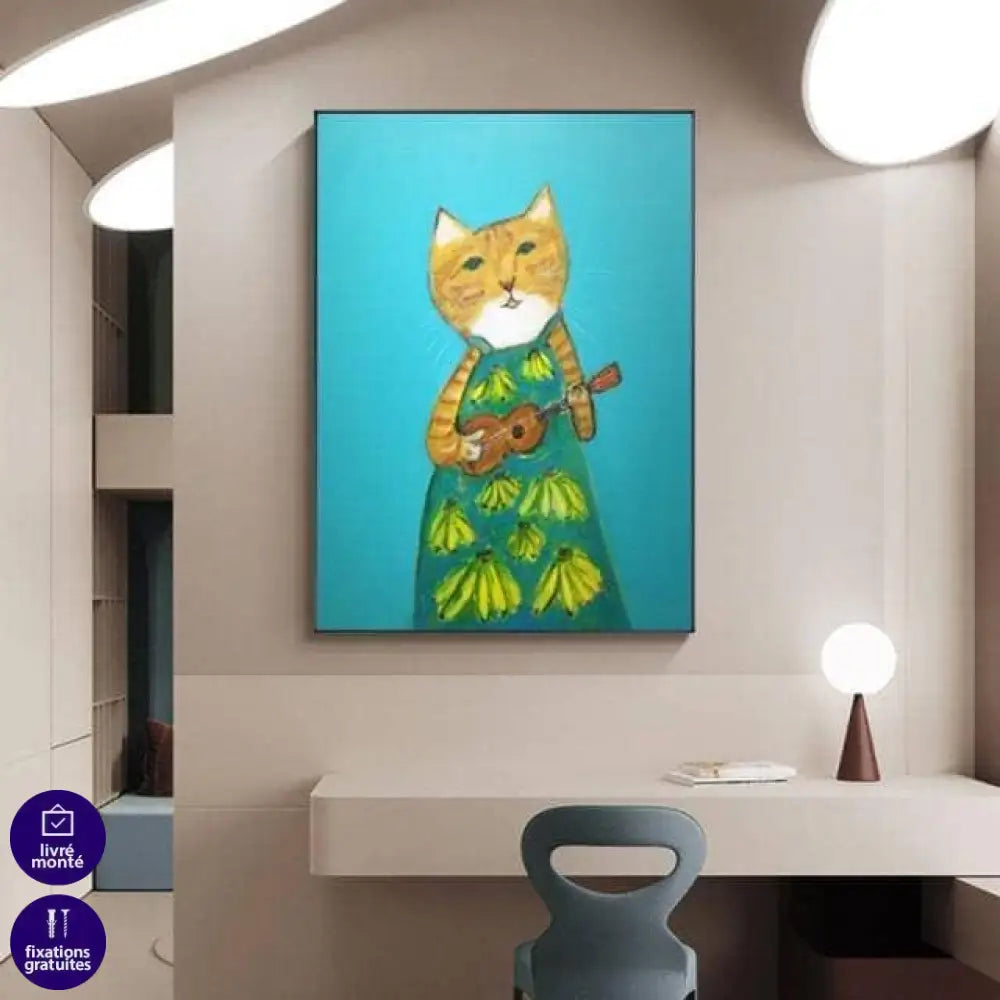 Tableau Chat Coloré Fun Collection 13 Pièces - Montableaudeco