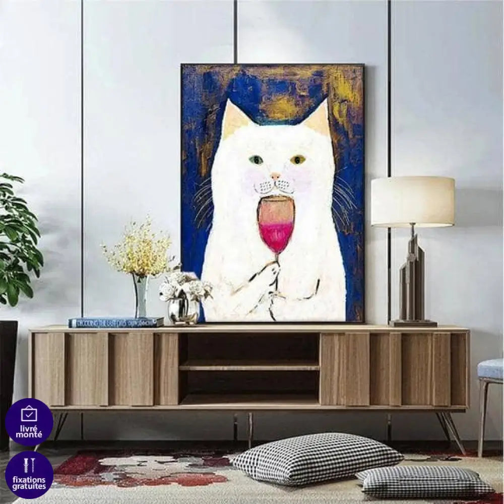 Tableau Chat Coloré Fun Collection 13 Pièces - Montableaudeco