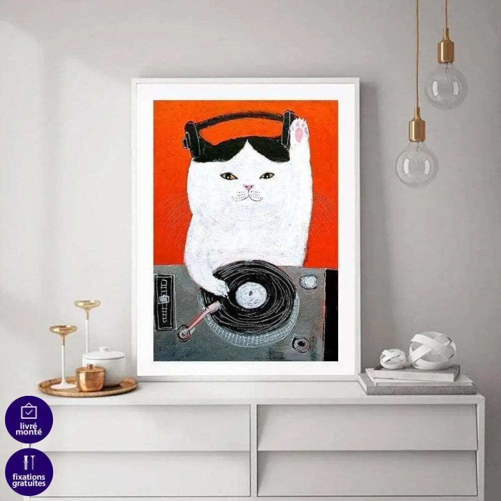 Tableau Chat Coloré Fun Collection 13 Pièces - Montableaudeco