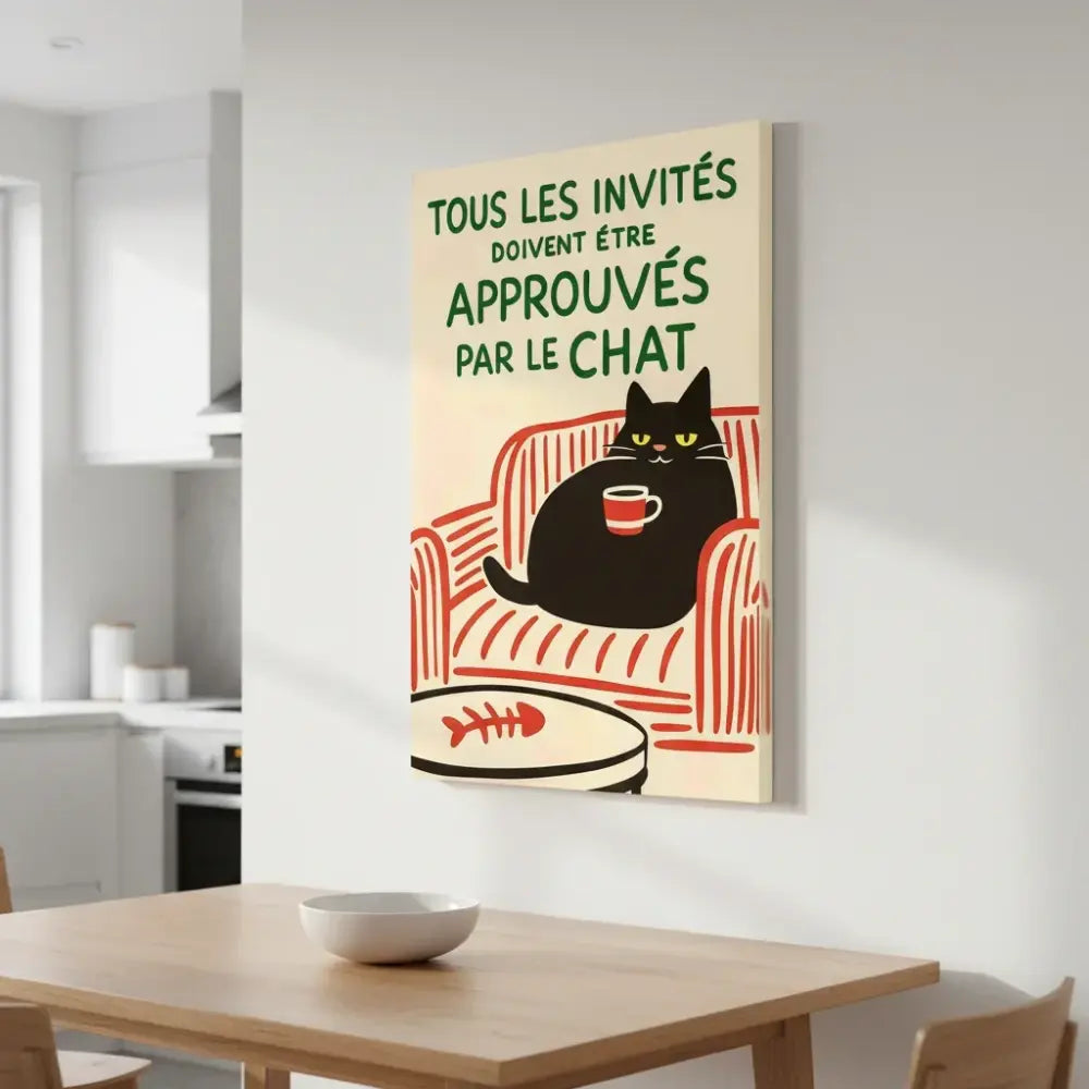 Cat wall decoration for a warm welcome