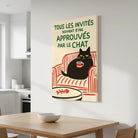 Cat wall decoration for a warm welcome