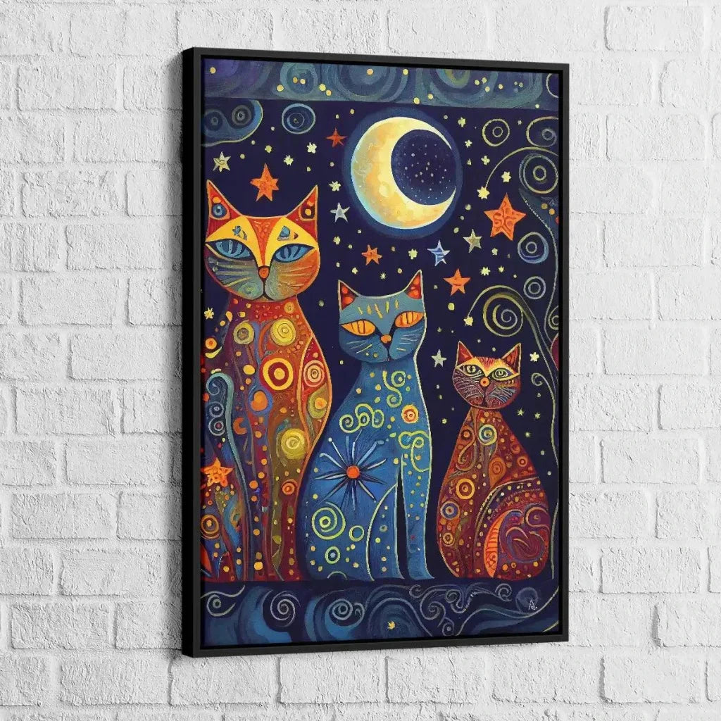Tableau Chat Lune - Montableaudeco