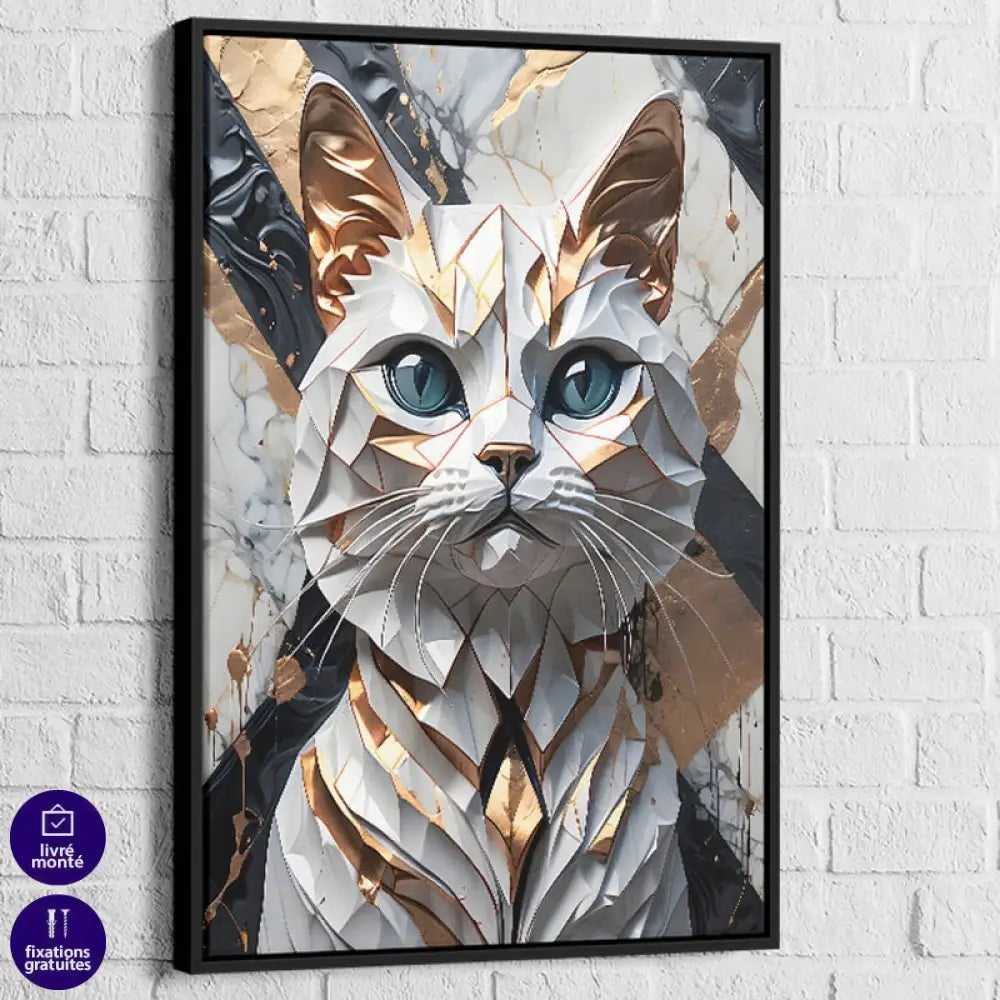 Tableau Chat Luxe et élégance féline e