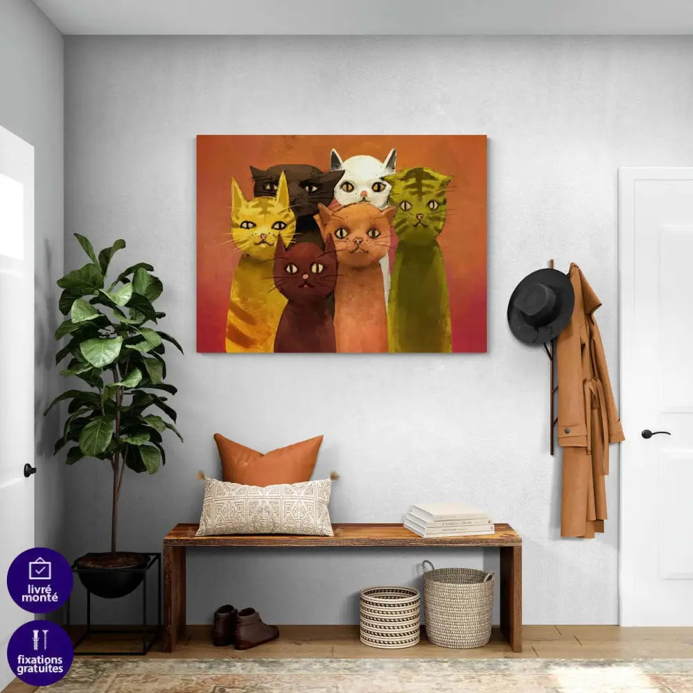 Tableau Chat Moderne - Montableaudeco