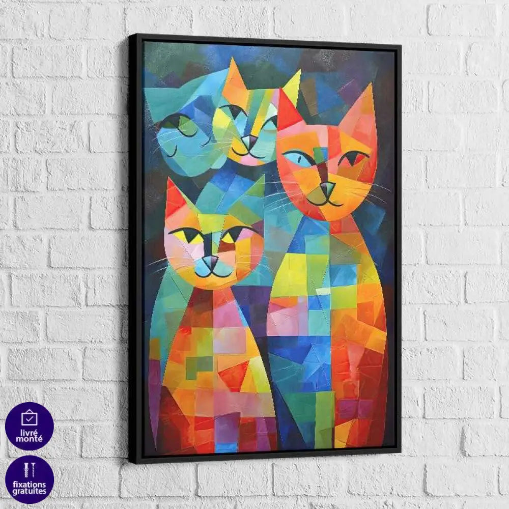 Tableau Chat | Mosaïque Miaou | Offre De Bienvenue -20% c