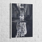 Tableau Chat Noir et blanc Le Tigre - Montableaudeco