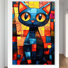 Illustration d’un tableau Chat Urbain Coloré en vente sur Montableaudeco