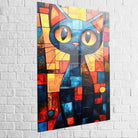 Tableau chat coloré street art