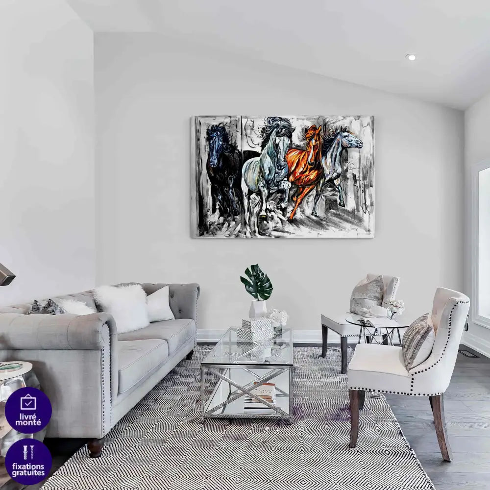 Tableau Cheval Moderne - Montableaudeco