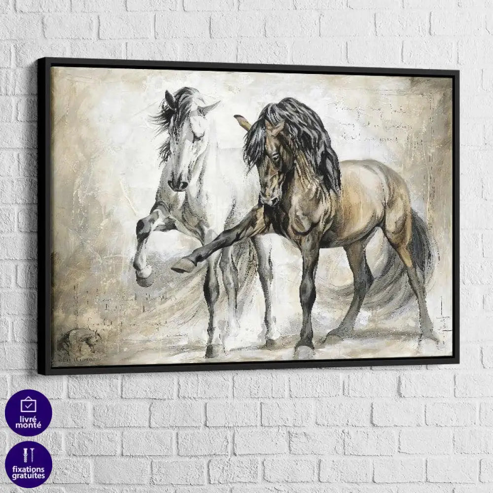 Tableau Cheval Rétro - Montableaudeco