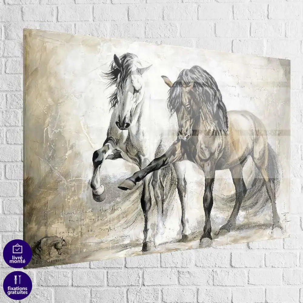 Tableau Cheval Rétro - Montableaudeco