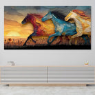 Contemporary horse painting ideal for decorating a bedroom or living room