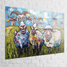 Tableau Chèvres et Brebis en Folie 40x60cm / Plexiglas Tableau Luxe