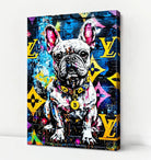 French bulldog painting modern urban art high-definition print