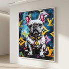 French bulldog painting graffiti contemporary decor trend
