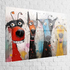 Tableau Chien Crazy Dogs 40x60cm / Plexiglas Tableau Chien