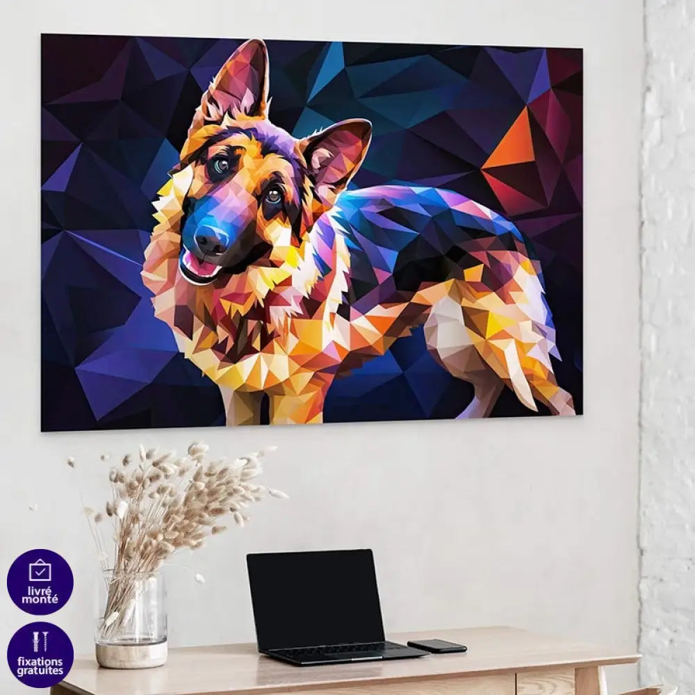 Tableau Chien | Le Berger Allemand Pop | Offre De Bienvenue -20%
