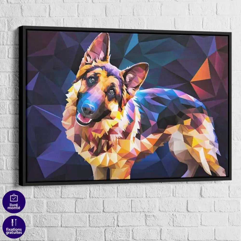 Tableau Chien | Le Berger Allemand Pop | Offre De Bienvenue -20% e