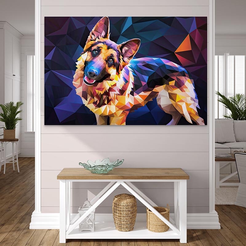 Tableau Chien | Le Berger Allemand Pop | Offre De Bienvenue -20% v