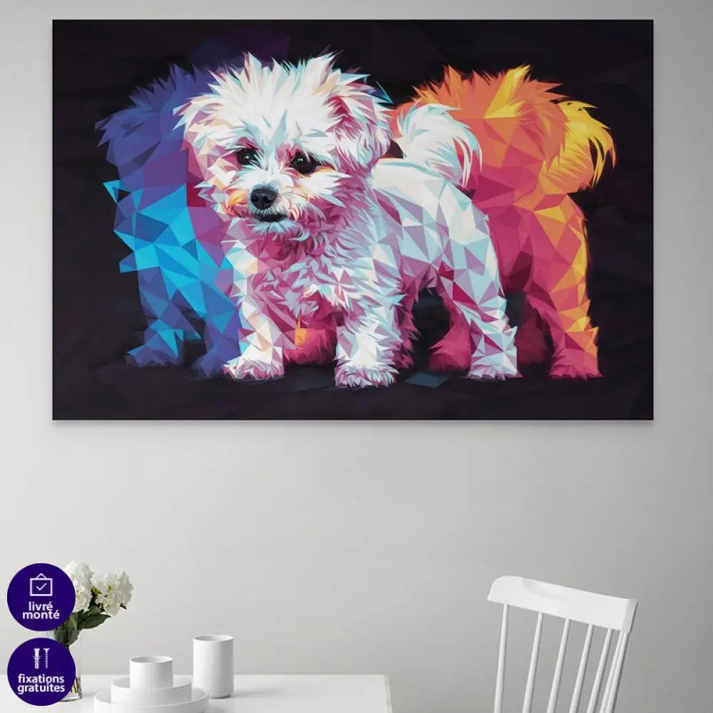 Tableau Chien | Le Bichon Pop | Offre De Bienvenue -20%
