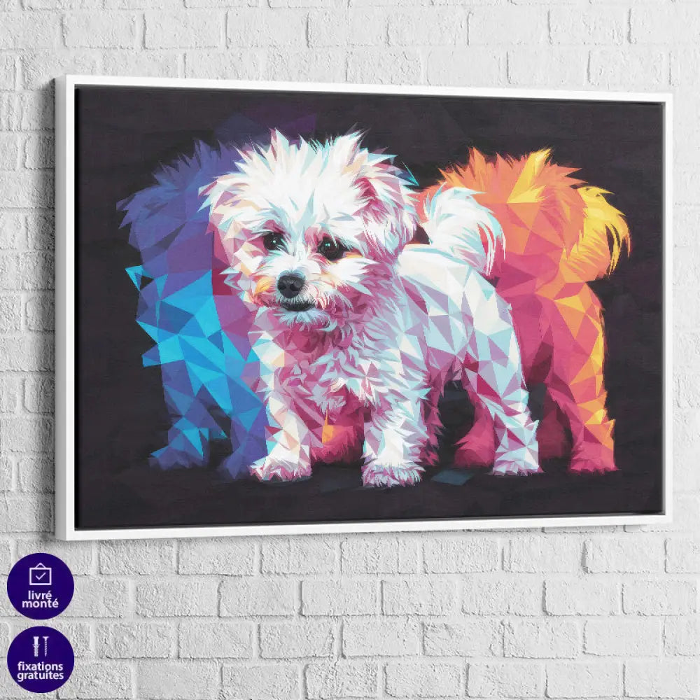 Tableau Chien | Le Bichon Pop | Offre De Bienvenue -20% e