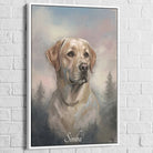 œuvre murale personnalisée avec photo de chien