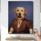 Tableau Chien Personnalisé en costume noble Élégance Royale